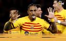 Raphinha en un partido con el Barcelona (Reuters)