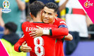 Cristiano Ronaldo decidió asistir a Bruno Fernandes en el 0-3 para Portugal (Reuters).
