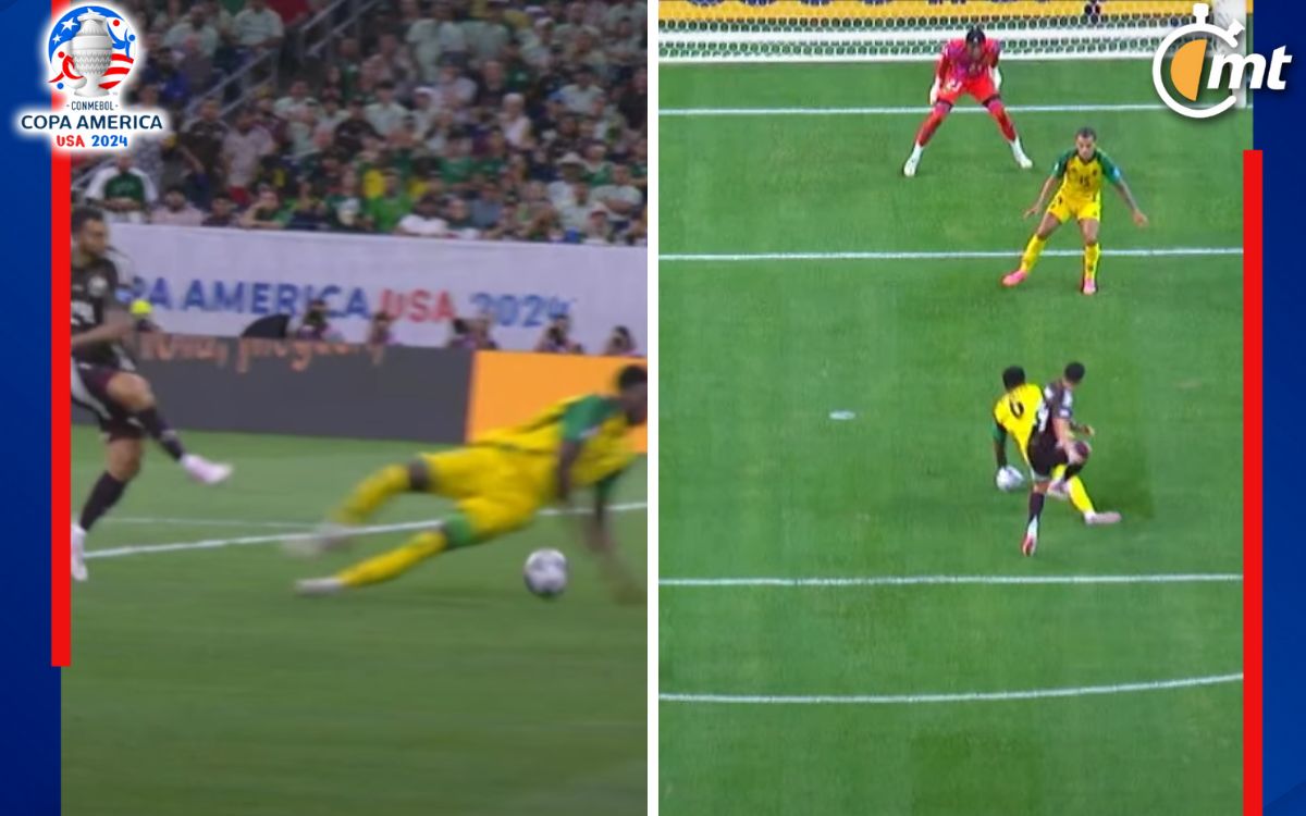 La jugada de la polémica en el México vs. Jamaica. (Capturas)
