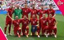 Los jugadores serbios que formaron el once titular contra Eslovenia. (Reuters)