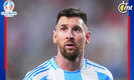Messi sufrió una molestia en el abductor durante el duelo ante Chile (AFP).
