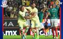 Roger Martínez y Henry Martín festejan un gol con América (Imago7)