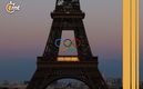 Torre Eiffel con los aros olímpicos a días del inicios de los Juegos Olímpicos (Reuters)