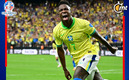 Vinicius comandó el triunfo de Brasil con doblete. (Foto: AFP)
