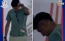Álvarez externó su frustración en los túneles. (Capturas | Azteca Deportes)