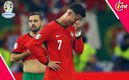 Cristiano Ronaldo en llanto tras errar penal ante Eslovenia (Reuters)