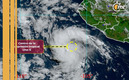 La depresión Uno-E en el Océano Pacífico. (FOTO: Conagua)