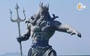 Estatua de Poseidón en Yucatán instalada en 2024 (FOTO: Especial)