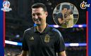 Lionel Scaloni y Marito, utilero de la selección de Argentina (AFP/Especial)