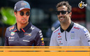 Ricciardo podría tomar el lugar de Checo Pérez en Red Bull. (Fotos: AFP)