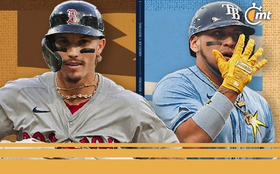 Issac Paredes y Jarren Durán (Foto: @mlbmexico)