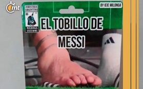 Figura coleccionable de El tobillo de Messi (Foto: @ieie_milonga)