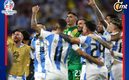 Jugadores de Argentina celebran el título de la Copa América (Reuters)