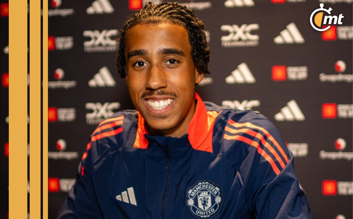 Leny Yoro tiene 18 años (X:@ManUtd_Es).