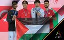 Omar Yaser Ismail presume la bandera de Palestina (INSTAGRAM @omaryaserismail)