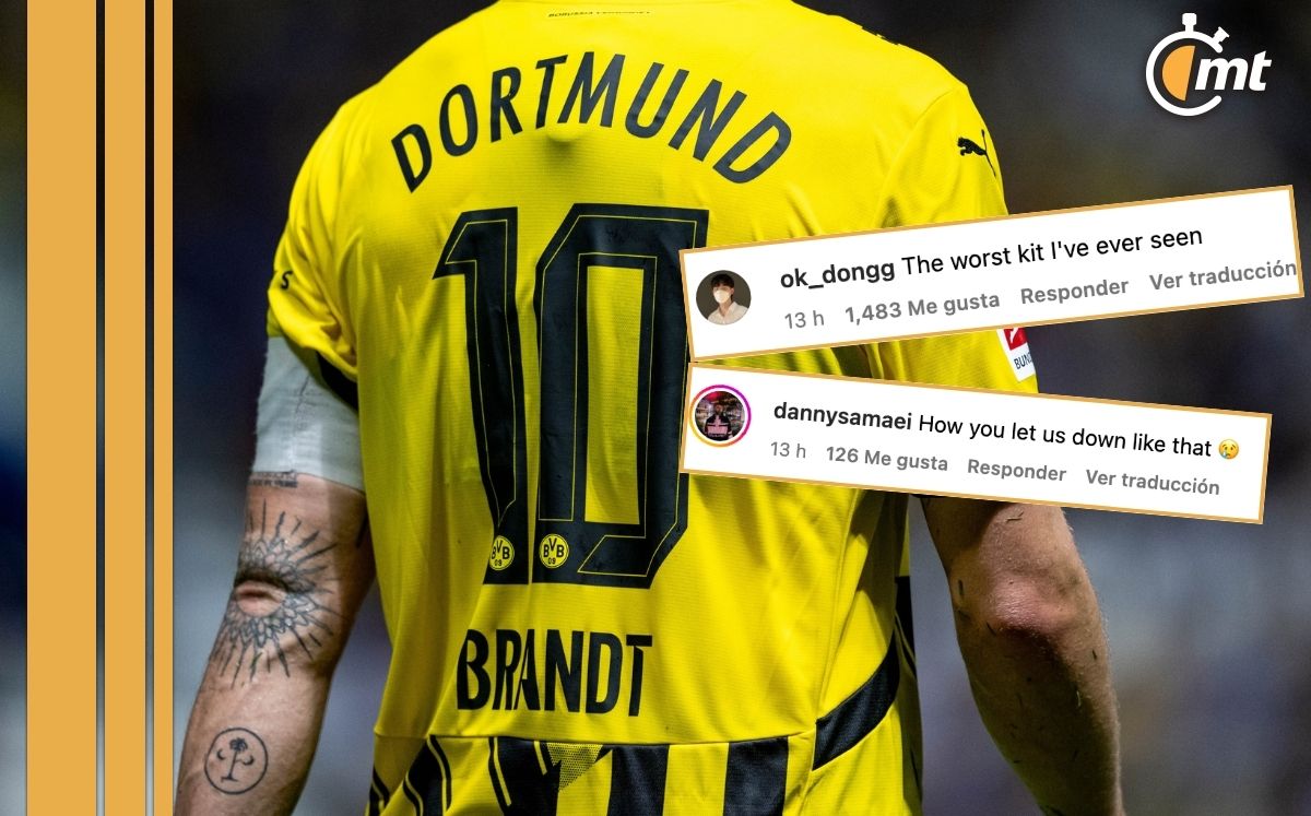 Aficionados se quejaron en redes sociales de la nueva playera (X: BVB)