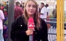 Reportera comete 'fail' (Foto: Captura de pantalla)