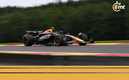 Checo Pérez largará tercero en el GP de Bélgica (AFP)