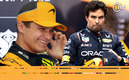 Lando Norris tundió a Checo Pérez. (Fotos: Reuters)