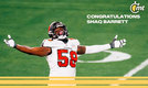 Barrett se retira después de haber dejado huella en los Broncos y los Bucs (Captura de X Tampa Bay Buccaneers).