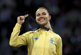 Olga Kharlan venció a la surcoreana Choi Sebin en el duelo por el tercer lugar (AFP)