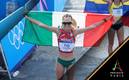 Alegna González al llegar a la meta (Santiago Chaparro)