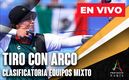 Alejandra Valencia y Matías Grande son los integrantes del equipo mixto de tiro con arco