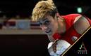 Imane Khelif, durante un combate (AFP)