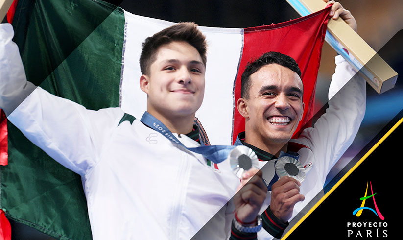 Osmar Olvera y Juan Manuel Celaya le dieron su tercera medalla a México en París 2024 (Reuters).