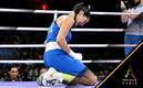 Angela Carini se lamenta tras retiro ante Imane Khelif (AFP)