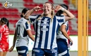 Katty festejó como su ídolo, Humberto Suazo. (Foto: Mexsport)