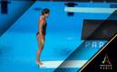 Alejandra Estudillo en la Final de Trampolín de 3m (Santiago Chaparro)