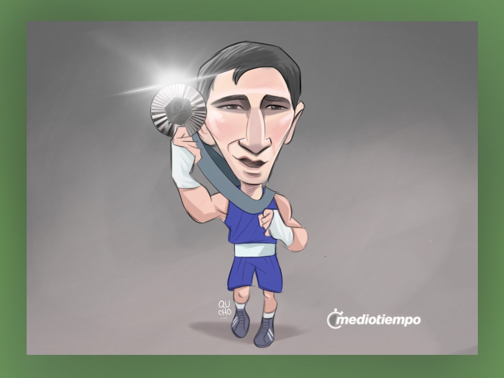 El cartón de Qucho sobre Marco Verde, el boxeador mexicano que ganó la plata