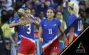 ¡Bañadas en oro! Estados Unidos derrotó a Brasil en la despedida de Marta de JJ.OO. (EFE)