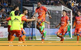 Mazatlán festeja un gol en Leagues Cup (Reuters)
