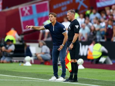 Julen Lopetegui, en partido del West Ham (Reuters)