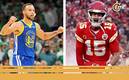 Stephen Curry y Patrick Mahomes, íconos de sus deportes (Reuters)