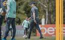 Efraín Juárez en su primera práctica con Atlético Nacional (@nacionaloficial)