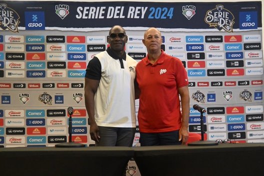 Lorenzo Bundy y Roberto Kelly, managers de Diablos y Sultanes (@DiablosRojosMX)