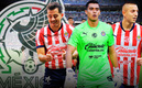 Los jugadores que aporta Chivas al Tri. (FOTO: especial)