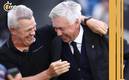 Ancelotti y Javier Aguirre antes de un juego en LaLiga (AFP)