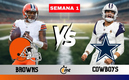 A qué hora y dónde ver EN VIVO Cowboys vs Browns hoy 8 de septiembre. Foto: ESPECIAL