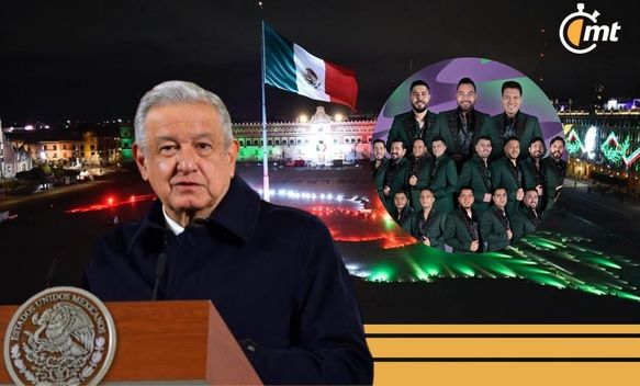 AMLO confirma que bandas estarán en el Zócalo este 15 de septiembre