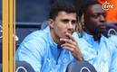 Rodri observa un juego del Manchester City (Reuters)