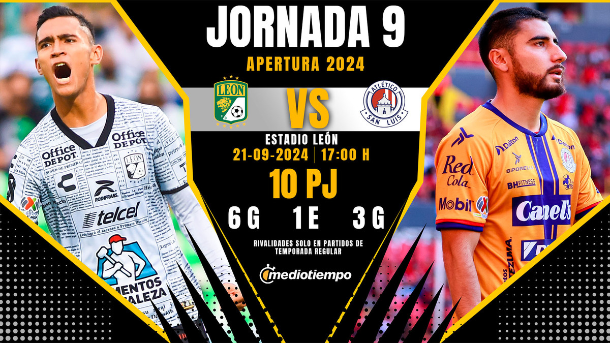 Club León vs. Atlético San Luis. A qué HORA y dónde VER en vivo