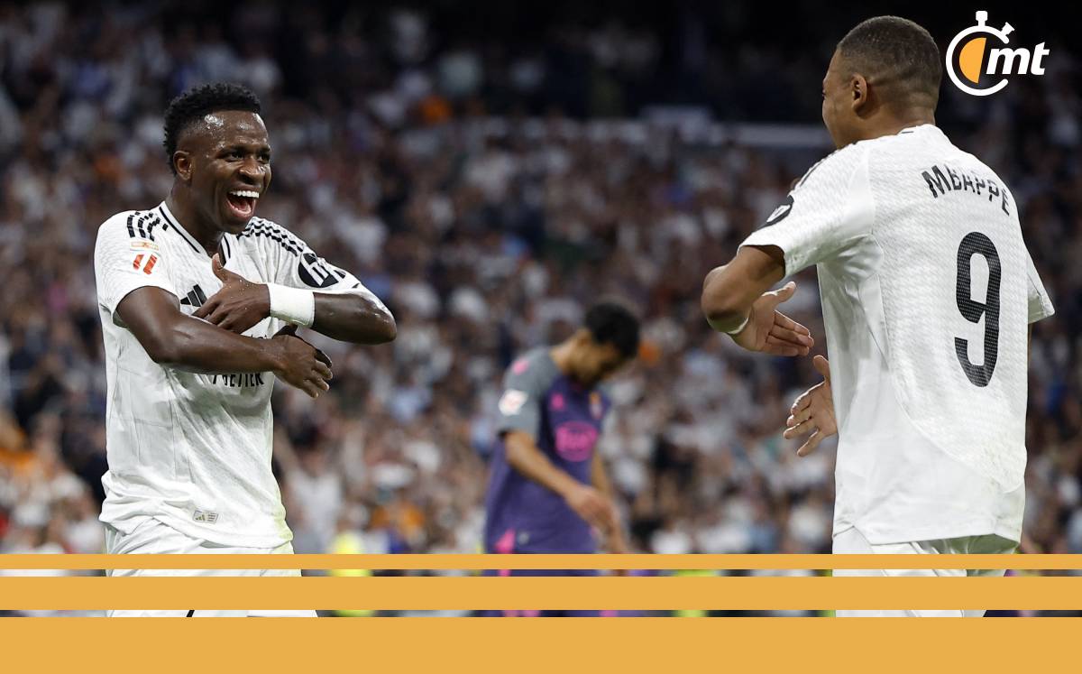 Resumen del partido Real Madrid - Vinicius Jr Mbappe Colaboraron Gol