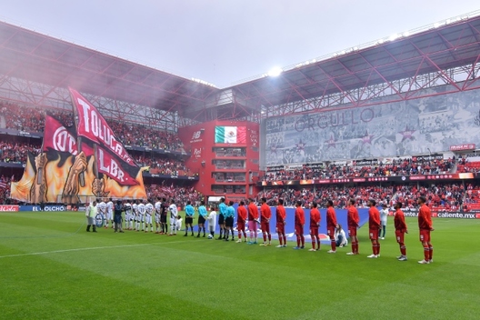 Protocolo de Liga MX en el Estadio Nemesio Diez de Toluca (Imago7)