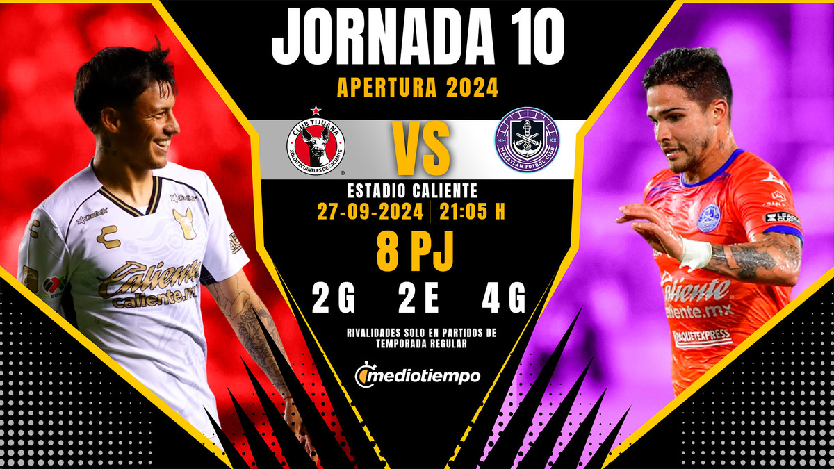 Tijuana vs. Mazatlán horario y canal de transmisión Liga MX 2024