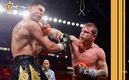 Edgar Berlanga visitó la lona ante Saúl 'Canelo' Álvarez (AFP)