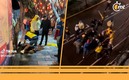 Aficionados de América agredieron a seguidores de Pumas (Captura videos en X)